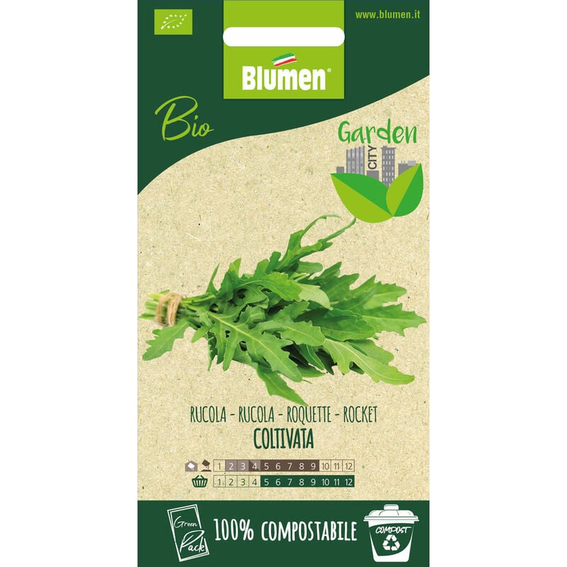 foto del prodotto semi di rucola bio greenpack blumen