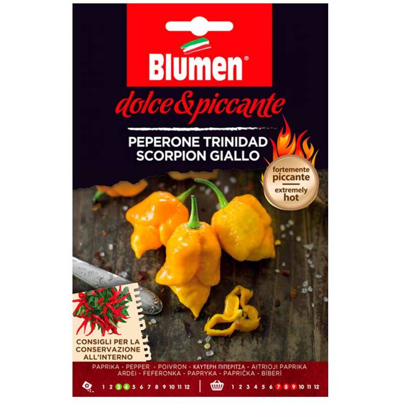 foto del prodotto semi peperone trinidad scorpion giallo blumen