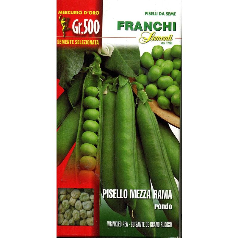 foto del prodotto semi pisello mezza rama rondo gr.500 franchi sementi