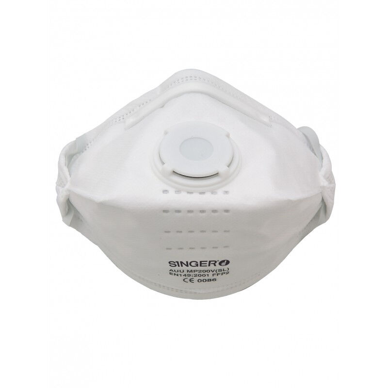 foto del prodotto semimaschera pieghevole con valvola singer ffp2 nr d auump200vsl