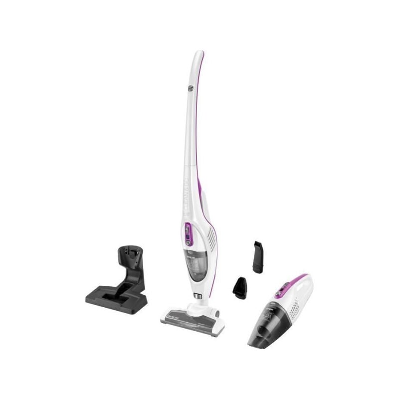 foto del prodotto sencor aspirateur balai sans fil 2 en 1 svc 7814vt 110 w 76 db 0,5 l blanc violet