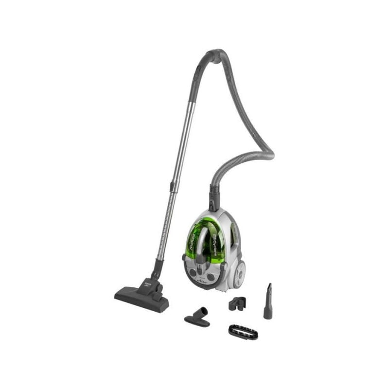 foto del prodotto sencor aspirateur sans sac svc 730gr eue2 moteur eco 800 w 76 dba 1,5 l systeme cyclone argent vert