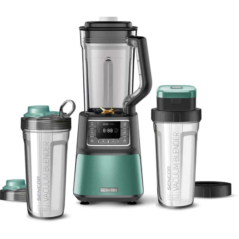 foto del prodotto sencor frullatore sbu787 tritatutto da cucina elettrico, tritaghiaccio con 8 lame in acciaio inox, 7 programmi preimpostati, capienza di 1,5l e