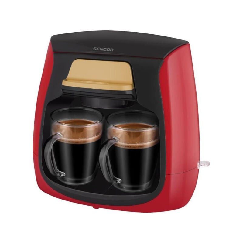 foto del prodotto sencor machine a caf sce 2101rd 0,3 l 500 w 2 tasses incluses rouge