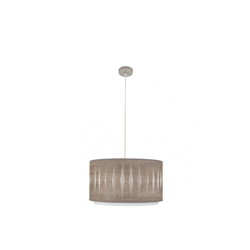 foto del prodotto senko ciondolo alexandra 1xe27 nichel legno grigio regx40x40 cm