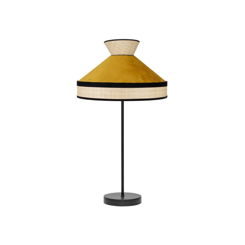 foto del prodotto senko fabrilamp akunadecor lampada da tavolo modello alto fabrizio natural yema