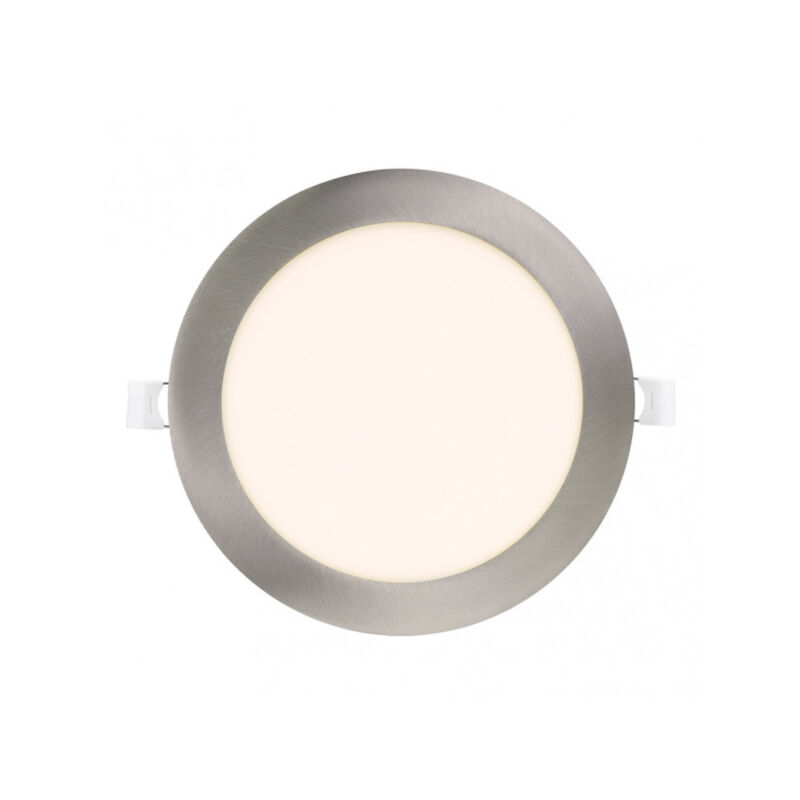 foto del prodotto senko fabrilamp downlight obsidian 24w 4000k nickel round 2040lm 2,5x30x30 cm cut 27,5 cm