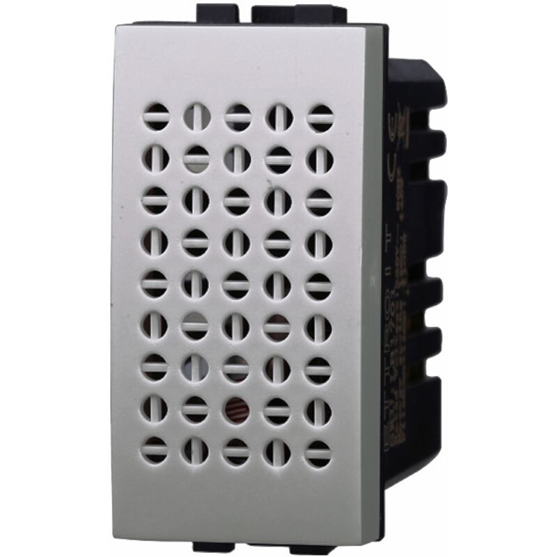 foto del prodotto sensore acustico 220v per campanello grigio compatibile anche con bticino axolute
