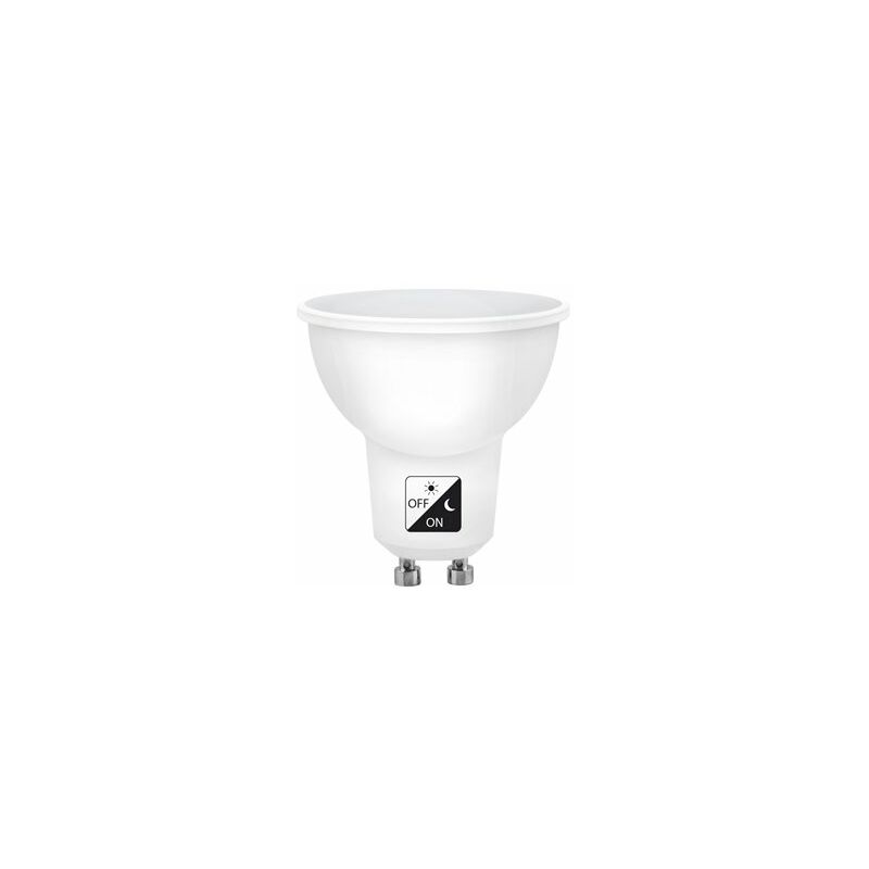 foto del prodotto sensore crepuscolare gu10 5w lampadina led neutra matel