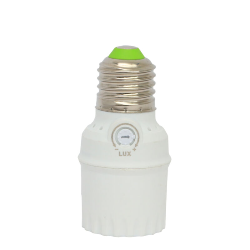 foto del prodotto sensore crepuscolare per lampadine e27 bianco