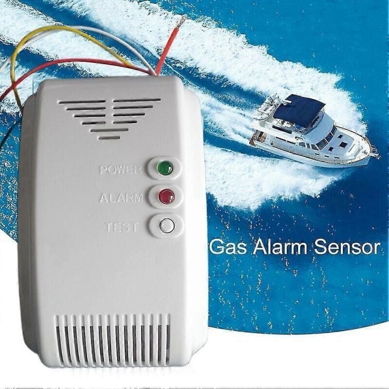 foto del prodotto sensore di allarme gas 12v allarme propano butano gpl naturale camper
