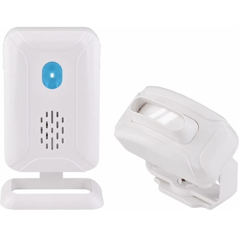 foto del prodotto sensore di movimento esterno campanello per porta per cani e gatti impermeabile ip54 campanello di benvenuto wireless pir per negozio, ufficio,