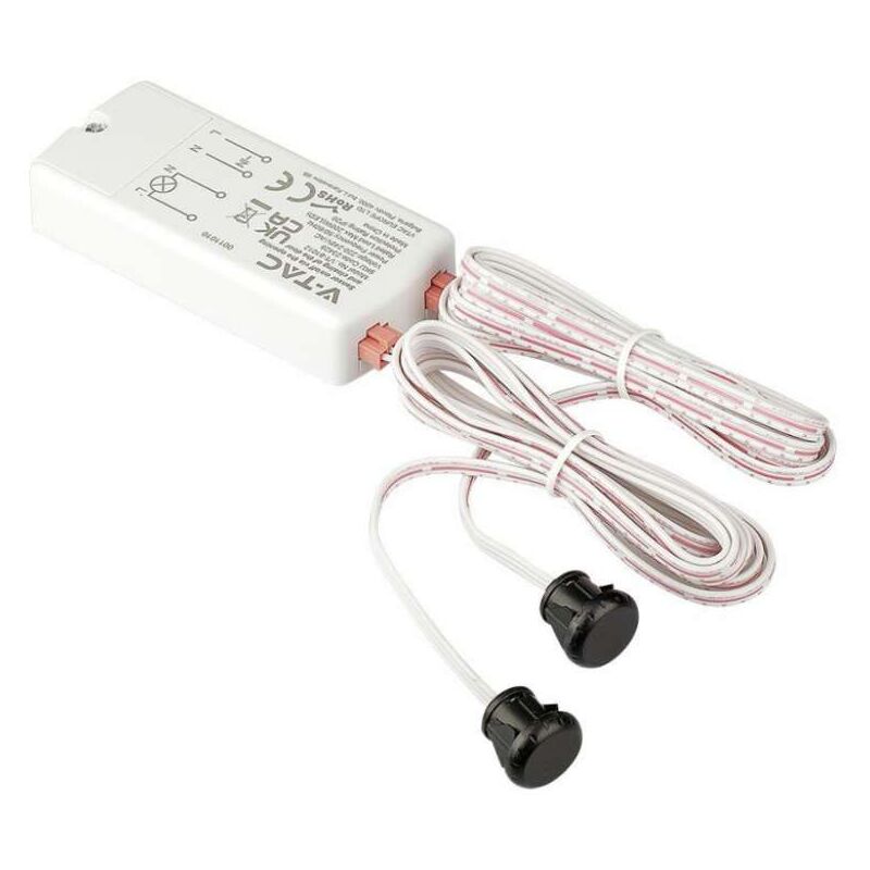 foto del prodotto sensore di movimento infrarossi funzione apertura chiusura porte a corto raggio 5 6cm carico max 200w ip20 23428 v tac