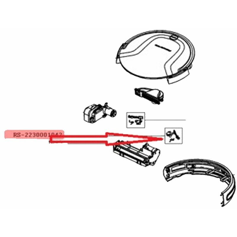 foto del prodotto sensore dritto supporto robot aspirapolveri autonomi rowenta 4356290
