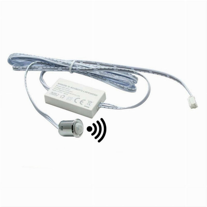 foto del prodotto sensore interruttore infrarossi passaggio pir luci strip led mobili 12 24v sen movi trade shop traesio