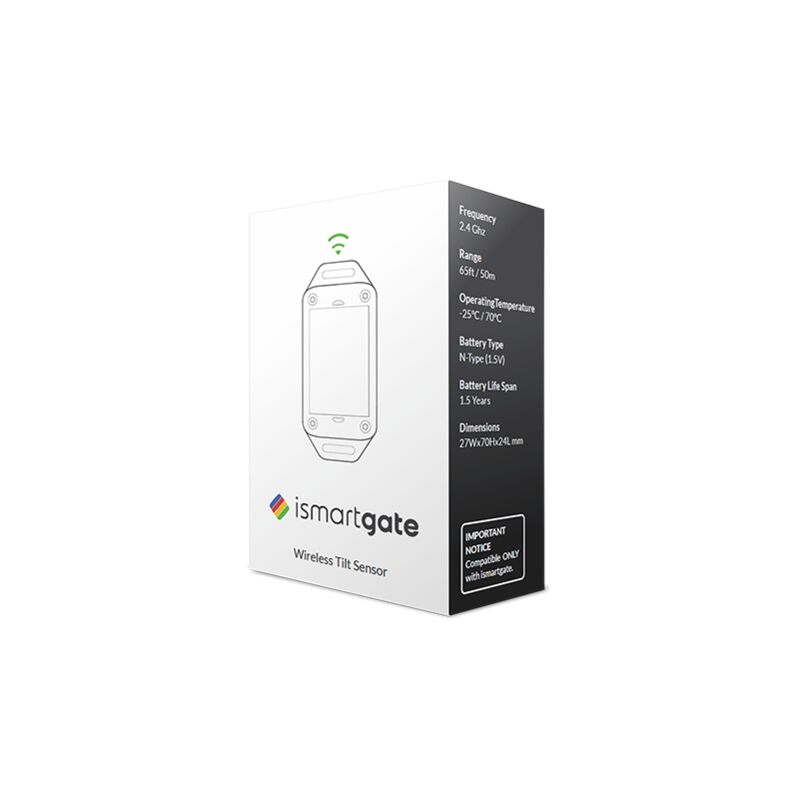 foto del prodotto sensore magnetico senza fili, impermeabile per universale wi fi gate controller. compatibile con scorrevoli, cancelli a battente, porte a rulli e