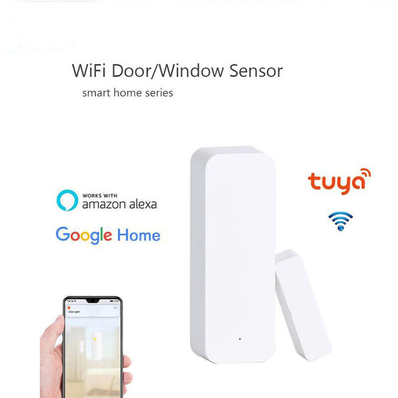 foto del prodotto sensore per porte e finestre tuya wifi porta magnetica smart home remote home antifurto per porte e finestre prevenzione epidemie e allarme di