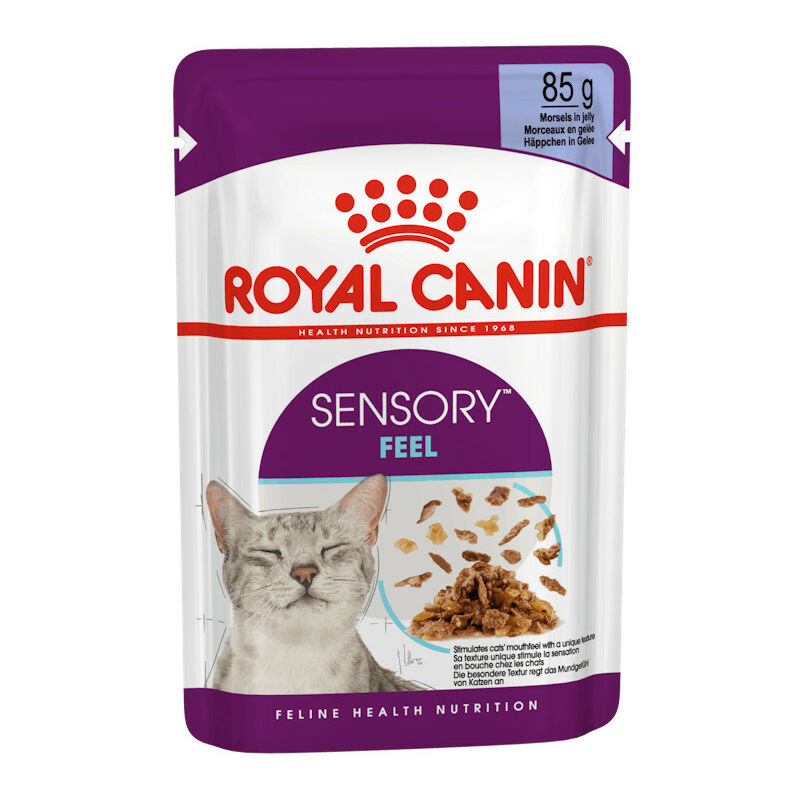 foto del prodotto sensory feel straccetti in gelatina per gatti adulti royal canin