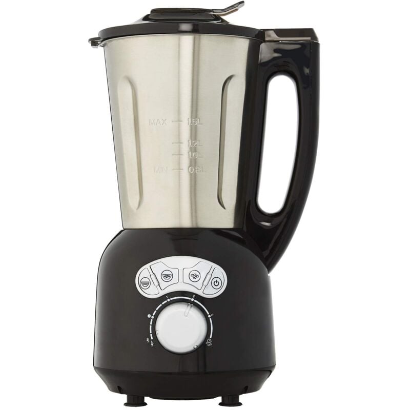 foto del prodotto senya 1 blender chauffant inox cook ice v3, mixeur zuppe vellutate passati, cottura a vapore, gelati smoothies, 1,5l,1400w, nero, 1400 w, 1.5