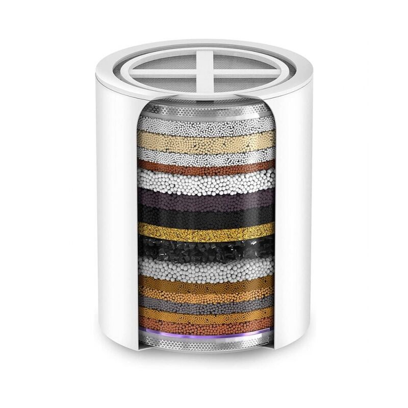 foto del prodotto senza alloggiamento cartuccia filtro acqua doccia di ricambio a 20 stadi, compatibile con qualsiasi filtro doccia di design simile