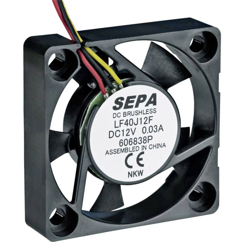 foto del prodotto sepa lf40j12se22 ventola assiale 12 v dc 8.3 m h l x l x a 40 x 40 x 10 mm