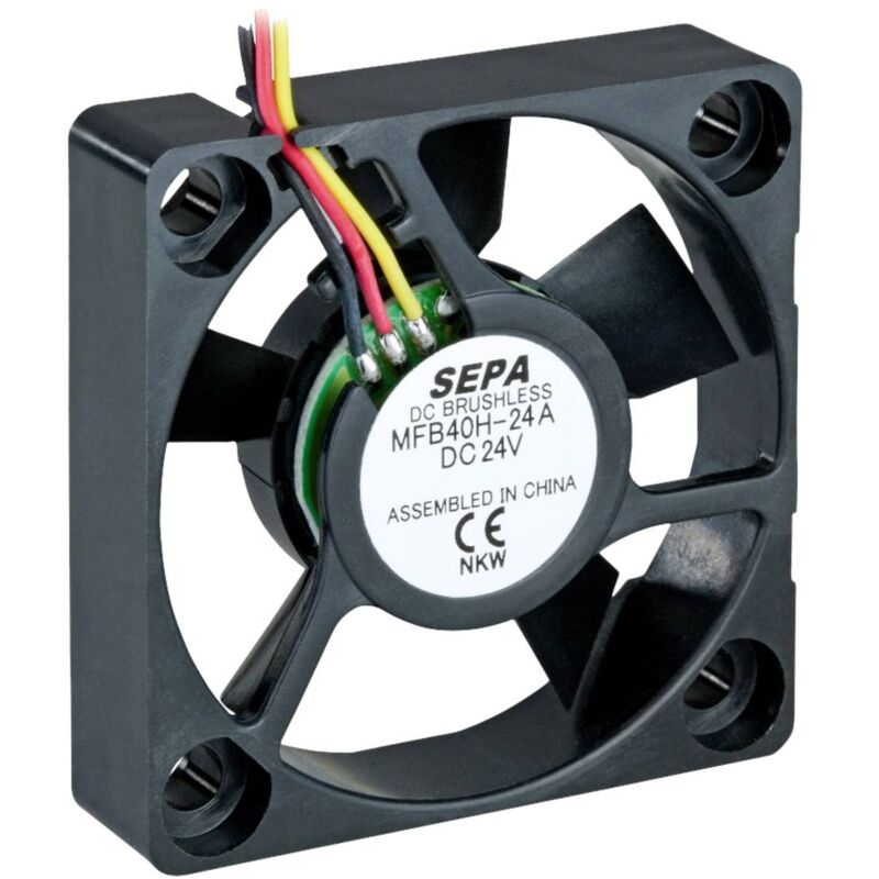 foto del prodotto sepa mfb40h24a 001 ventola assiale 24 v dc 11.28 m h l x l x a 40 x 40 x 10 mm