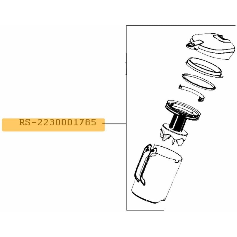 foto del prodotto separatore completo aspirapolvere rowenta 4354460