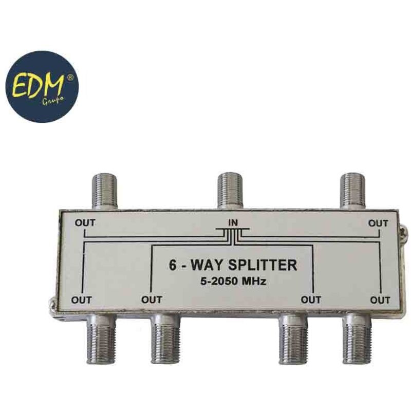 foto del prodotto separatore retrattile 1 entrata 6 uscite