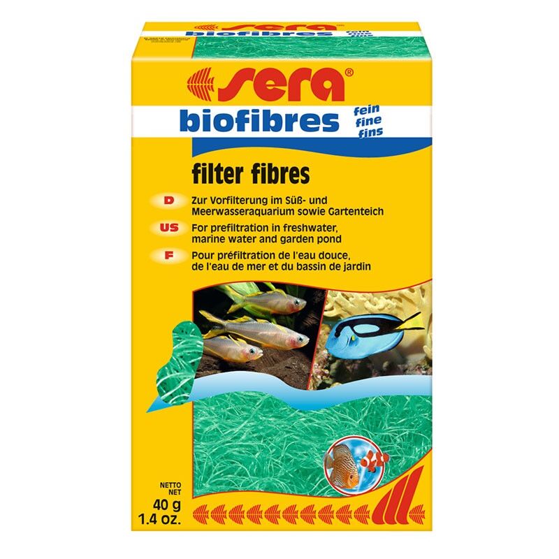 foto del prodotto sera biofibres fine lana filtrante verde 40gr