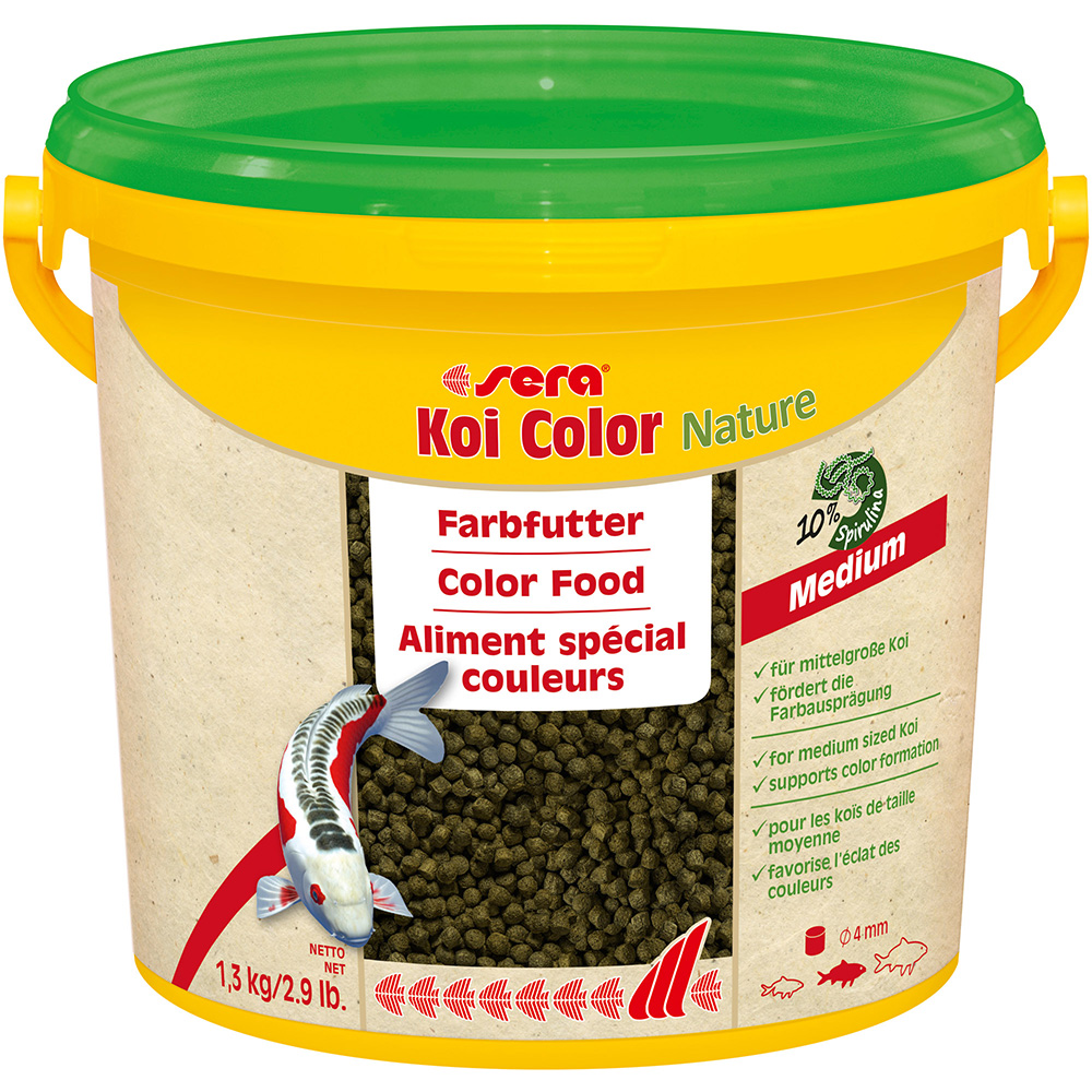 foto del prodotto sera koi color nature medium mangime per pesci - set 2 x 3800 ml