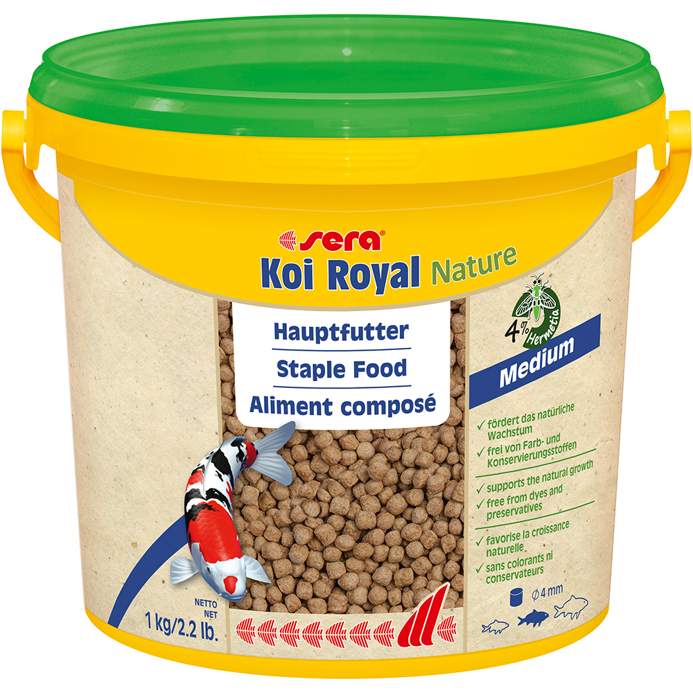 foto del prodotto sera koi royal nature medium mangime in granuli per koi 3800 ml