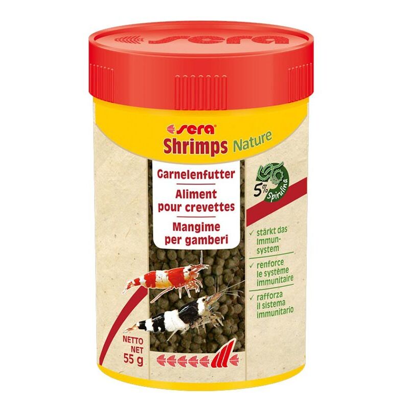 foto del prodotto sera nature shrimps 100ml 55gr alimento per granchi e gamberetti