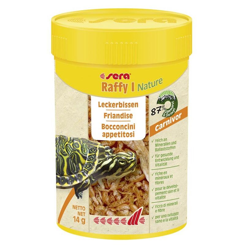 foto del prodotto sera raffy i 100ml un eccellente leccornia per tartarughe e sauri