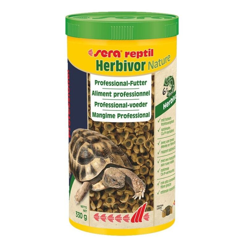 foto del prodotto sera reptil professional herbivor nature 330 g