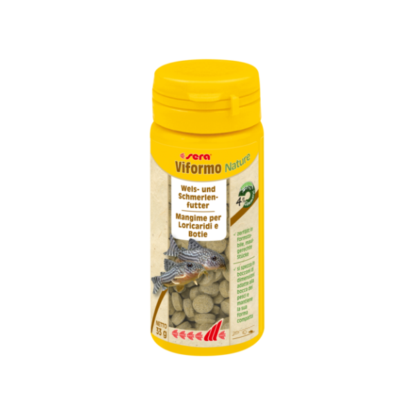 foto del prodotto sera viformo cross fish manigme per pesci loricaridi in pastiglie 50ml 1 ordine scegli lo sconto bzr5 bzr20 200 punti fedelt 