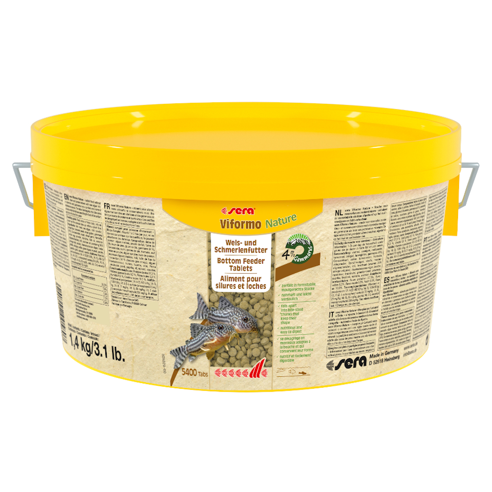 foto del prodotto sera viformo nature mangime in pastiglie per loricaridi secchiello 1,4 kg