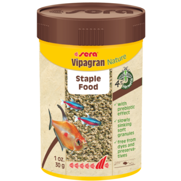 foto del prodotto sera vipagran nature mangime di base in granuli per pesci ornamentali - 100ml - spedizione gratis da 39€