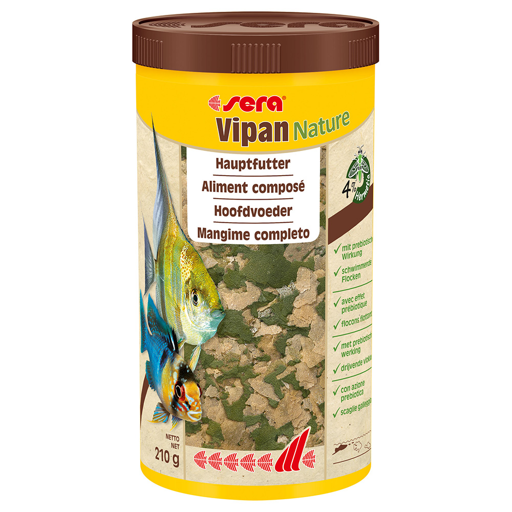 foto del prodotto sera vipan nature mangime per pesci - set 2 x 1000 ml