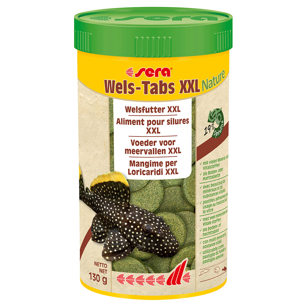 foto del prodotto sera wels-tabs xxl nature mangime per pesci - set %: 2 x 250 ml