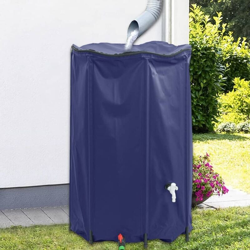 foto del prodotto serbatoio acqua con rubinetto pieghevole 1000 l in pvc vidaxl