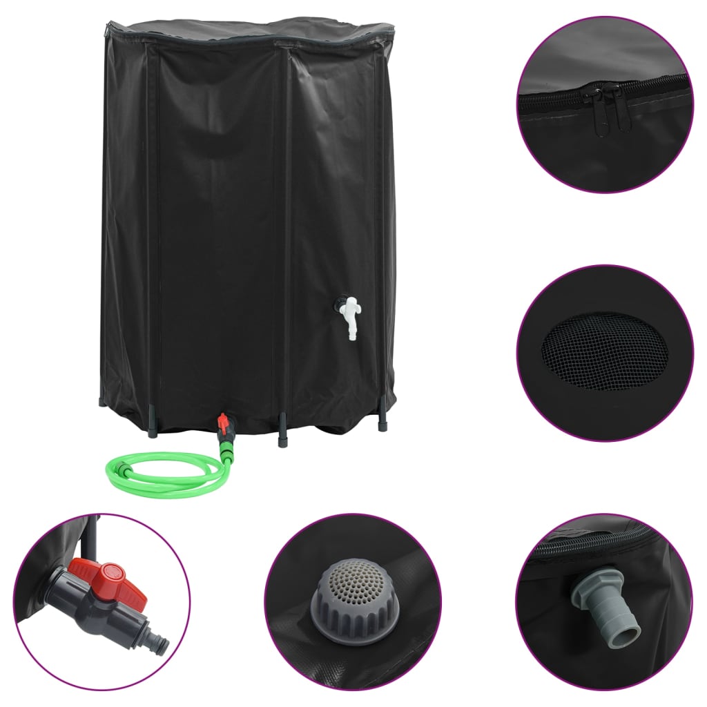 foto del prodotto serbatoio acqua con rubinetto pieghevole 1350 l in pvccod mxl 91027