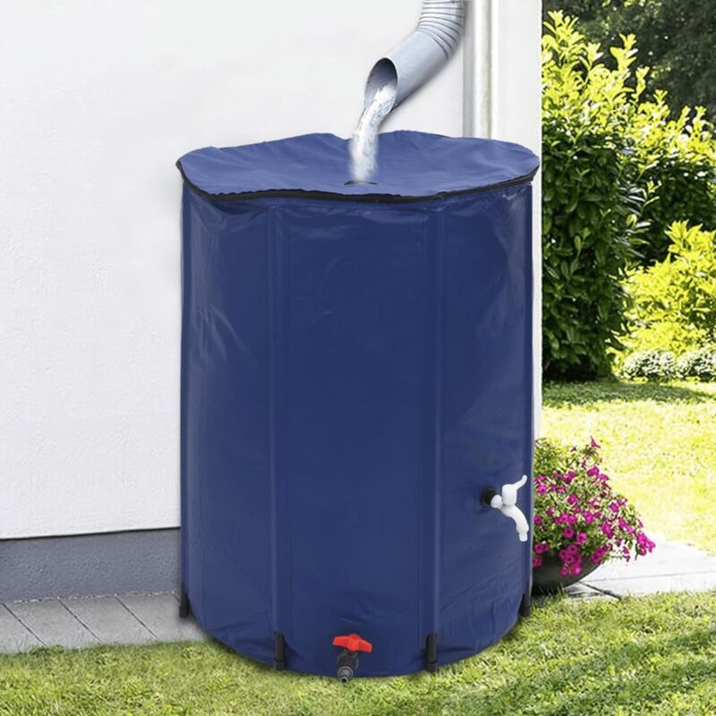 foto del prodotto serbatoio acqua con rubinetto pieghevole 750 l in pvc vidaxl