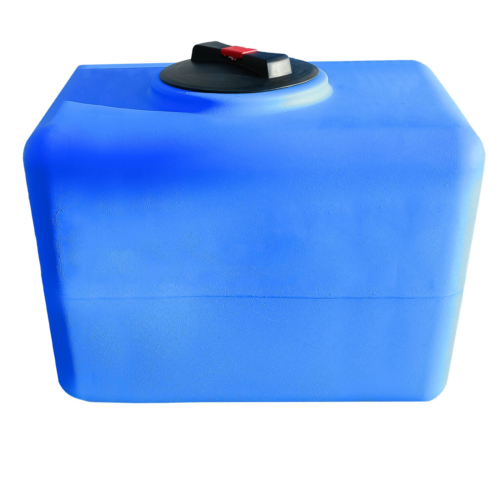 foto del prodotto serbatoio acqua potabile 100l quadrato 200l, 300l rettangolare polietilene per raccolta acqua, cisterna esterno blu, per utilizzo fuori terra 300 lt