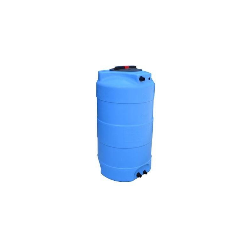 foto del prodotto serbatoio in polietilene fuori terra azzurro verticale 300lt cm dxh 63x117