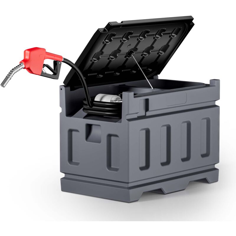 foto del prodotto serbatoio per trasporto gasolio da 180 l con pompa 180 w da 40 l min, serbatoio carburante portatile, contenitore trasporto per diesel wiltec