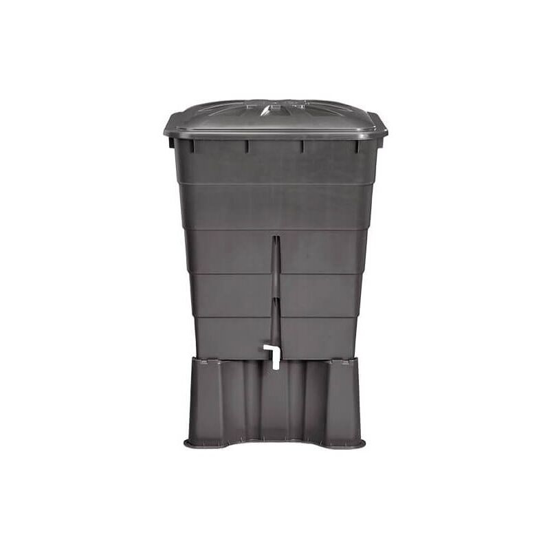 foto del prodotto serbatoio quadrato d acqua in polipropilene da 300 l. include coperchio supporto. lunghezza 66cm, larghezza 80cm, altezza 92cm