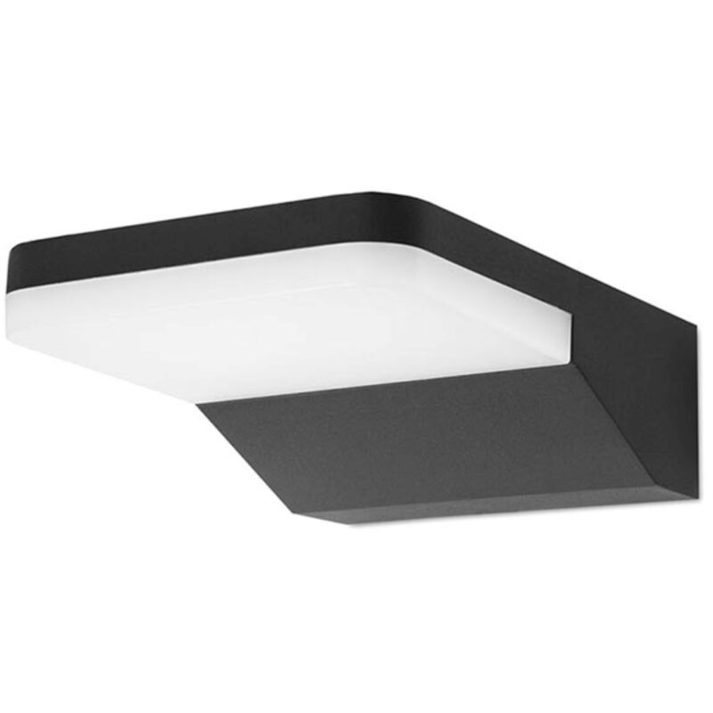 foto del prodotto serenate aplique exterior led 8.5w blanco c lido 3000k con protecci n ip44 para jard n y terraza. color negro