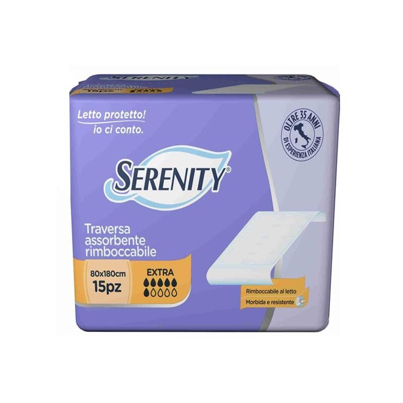 foto del prodotto serenity traversa assorbente rimboccabile al letto 80x180 15pz