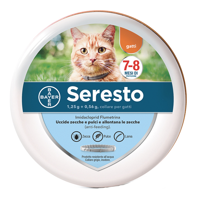 foto del prodotto seresto collare antiparassitario per gatti 38 cm 1,25g + 0,56g