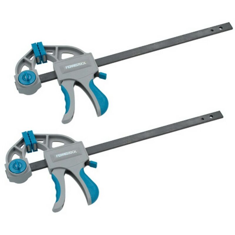 foto del prodotto sergente monomanuale ferrestock acciaio plastica 2 pcs 